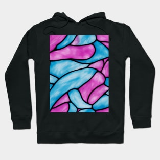 Knotted Feather - Stained Glass Design Pattern Hoodie